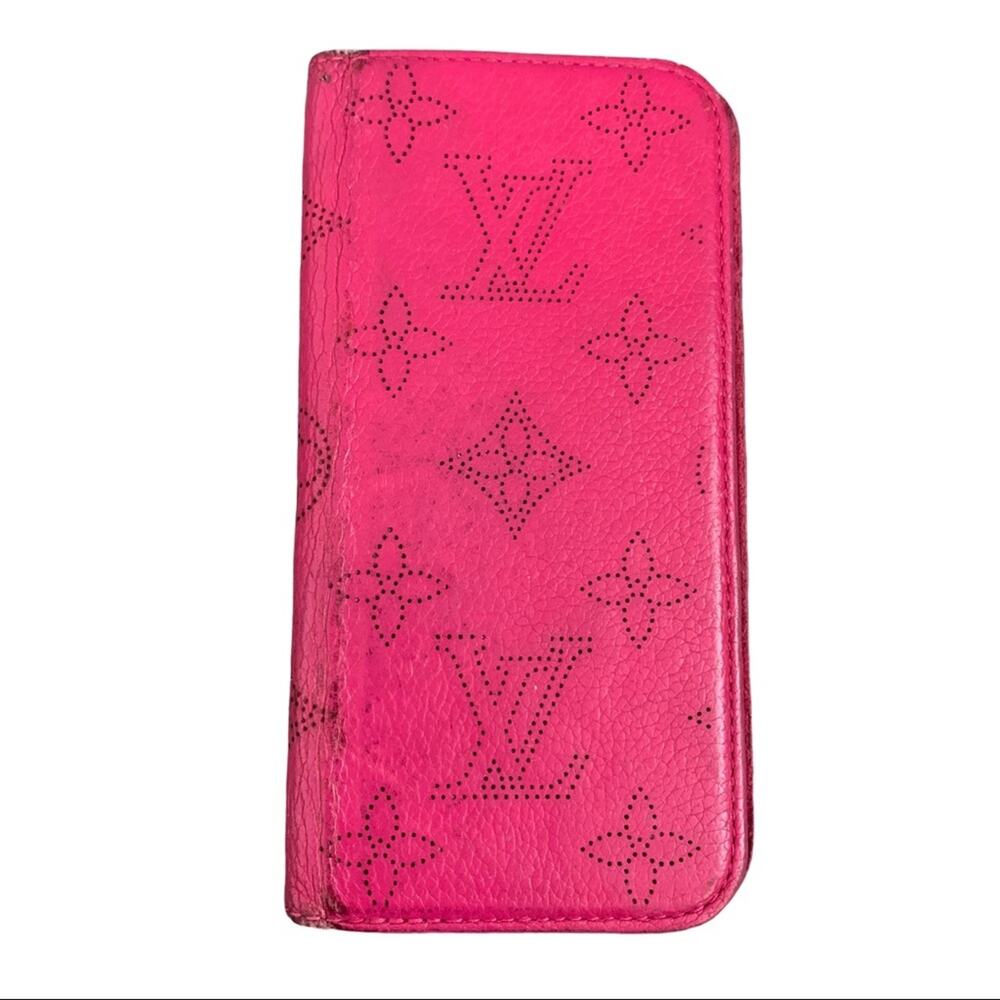 Louis Vuitton Pink Mahina iphone Case 7 8 Folio